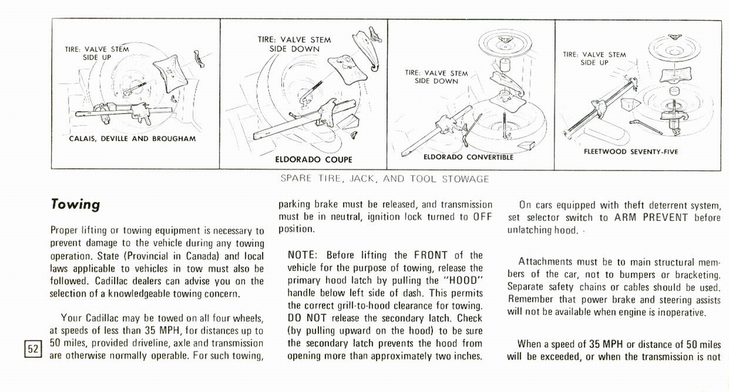 1973 Cadillac Owners Manual Page 58